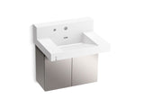 KOHLER K-81024-BSS Constellation 30" wall-mount lavatory system with backsplash