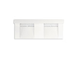 KOHLER K-81025-BSS Constellation 60" wall-mount basin lavatory system with backsplash