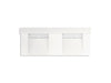 KOHLER K-81025-BSS Constellation 60" wall-mount basin lavatory system with backsplash