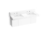 KOHLER K-81025-BPW Constellation 60" wall-mount basin lavatory system with backsplash