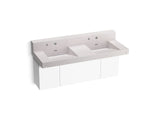 KOHLER K-81025-BPW Constellation 60" wall-mount basin lavatory system with backsplash