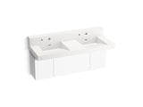 KOHLER K-81025-BPW Constellation 60" wall-mount basin lavatory system with backsplash