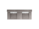 KOHLER K-81025-BSS Constellation 60" wall-mount basin lavatory system with backsplash