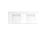 KOHLER K-81025-BSS Constellation 60" wall-mount basin lavatory system with backsplash