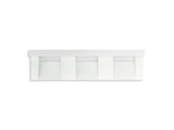 KOHLER K-81026-BSS Constellation 90" wall-mount basin lavatory system with backsplash