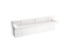 KOHLER K-81028-BPW Constellation 90" wall-mount trough lavatory system with backsplash