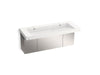 KOHLER K-81032-BSS Constellation 60" wall-mount trough lavatory system