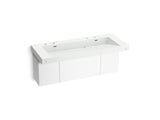 KOHLER K-81032-BPW Constellation 60" wall-mount trough lavatory system
