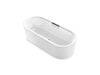 KOHLER K-29329-0 Volute 70-7/8" x 30-3/8" freestanding bath with shroud