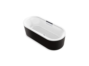 KOHLER K-29325-7 Volute 63" x 28-3/8" freestanding bath with shroud