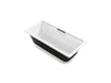 KOHLER K-29328-P5B0 Volute 63" x 28-3/8" freestanding bath with base