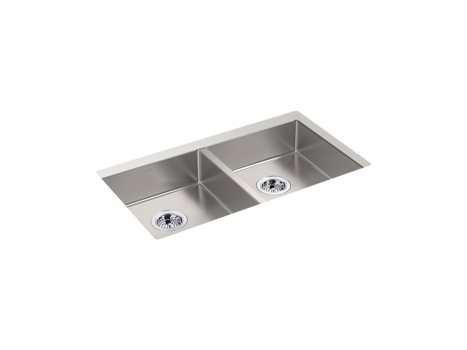 KOHLER Strive 32" undermount double-bowl kitchen sink