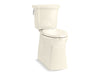 KOHLER K-33814 Corbelle Tall ContinuousClean two-piece elongated toilet with skirted trapway, 1.28 gpf