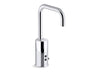 KOHLER K-13474-SATA Gooseneck Touchless single-hole lavatory faucet with Insight sensor technology and temperature mixer, AC-powered, less drain, 0.35 gpm