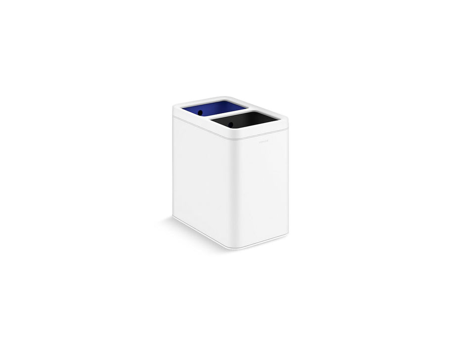 KOHLER K-31315 22-liter dual-compartment open-top trash can