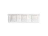KOHLER K-81026-BSS Constellation 90" wall-mount basin lavatory system with backsplash