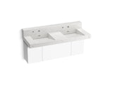 KOHLER K-81025-BPW Constellation 60" wall-mount basin lavatory system with backsplash