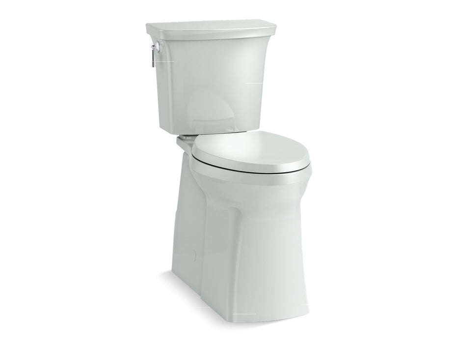 KOHLER K-33814 Corbelle Tall ContinuousClean two-piece elongated toilet with skirted trapway, 1.28 gpf