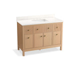 KOHLER K-35021 Malin by Studio McGee 48" bathroom vanity cabinet with sink and quartz top