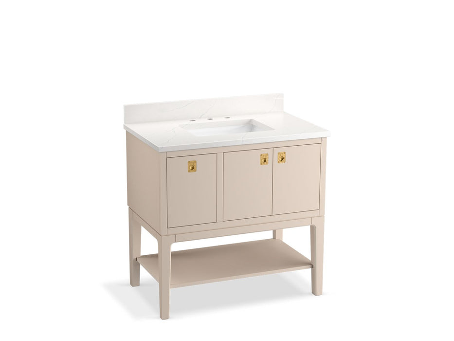 KOHLER K-35026 Seagrove by Studio McGee 36" bathroom vanity cabinet with sink and quartz top
