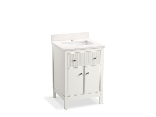 KOHLER K-35018 Malin by Studio McGee 24" bathroom vanity cabinet with sink and quartz top