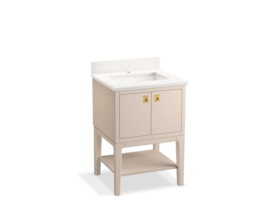 KOHLER K-35024 Seagrove by Studio McGee 24" bathroom vanity cabinet with sink and quartz top