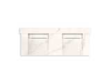 KOHLER K-81025-BSS Constellation 60" wall-mount basin lavatory system with backsplash