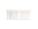 KOHLER K-81025-BPW Constellation 60" wall-mount basin lavatory system with backsplash