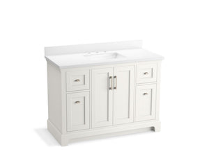 KOHLER K-29262-BD1 Charlemont 48" bathroom vanity cabinet with sink and quartz top