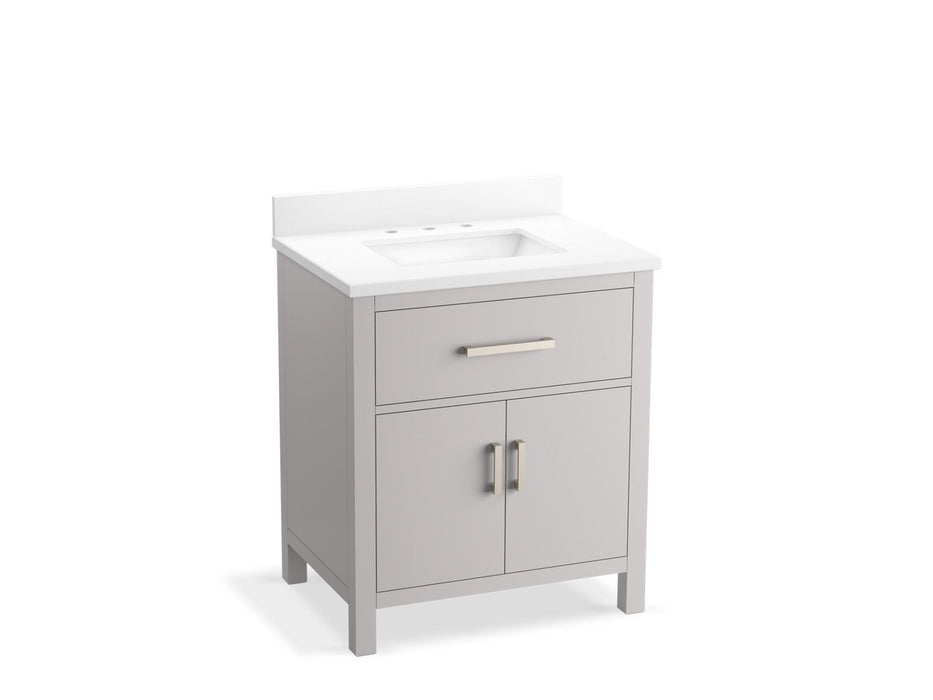 KOHLER K-40638-BD1 Kresla 30" bathroom vanity cabinet with sink and quartz top