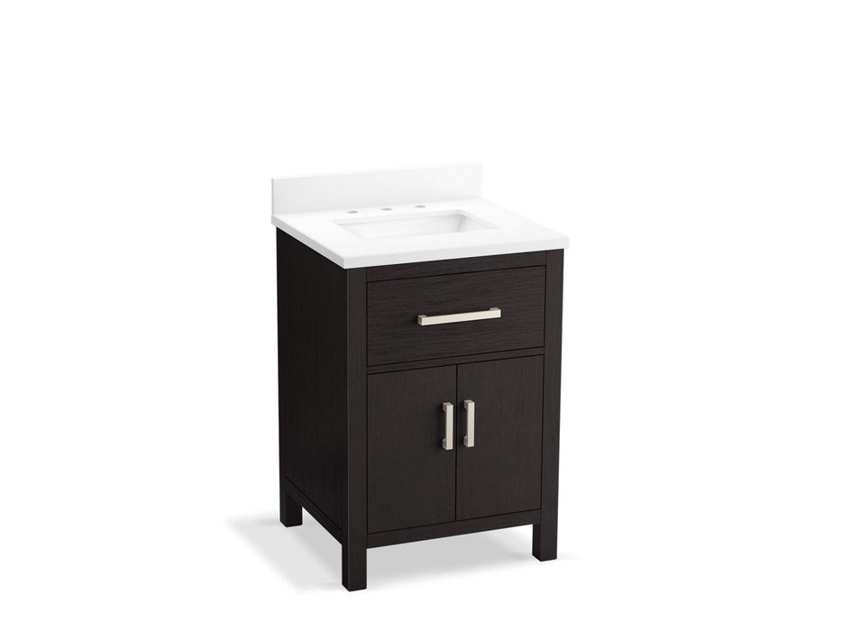 KOHLER K-40637-BD1 Kresla 24" bathroom vanity cabinet with sink and quartz top