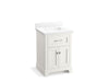 KOHLER K-29259-BD1 Charlemont 24" bathroom vanity cabinet with sink and quartz top