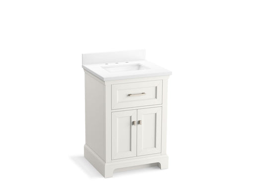 KOHLER K-29259-BD1 Charlemont 24" bathroom vanity cabinet with sink and quartz top