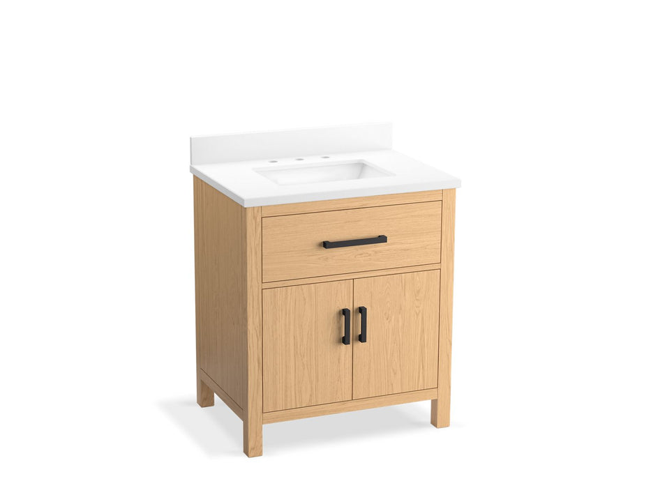 KOHLER K-40638-BD1 Kresla 30" bathroom vanity cabinet with sink and quartz top