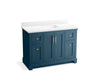 KOHLER K-29262-BD1 Charlemont 48" bathroom vanity cabinet with sink and quartz top