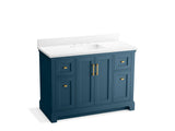 KOHLER K-29262-BD1 Charlemont 48" bathroom vanity cabinet with sink and quartz top