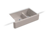 KOHLER K-6427 Whitehaven Smart Divide 35-3/4" undermount double-bowl farmhouse kitchen sink