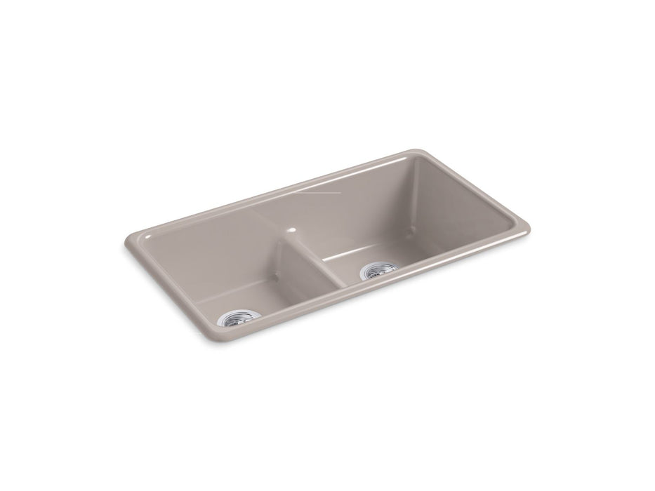 KOHLER K-5312 Iron/Tones Smart Divide 33" top-/undermount double-bowl kitchen sink