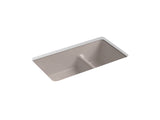 KOHLER K-6625 Iron/Tones Smart Divide 33" top-/undermount double-bowl kitchen sink