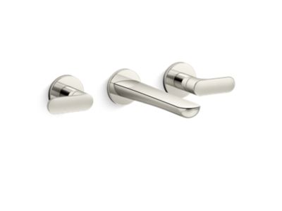 Kallista 002 Collection Wall Mount Sink Faucet, Wide Spread