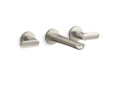 Kallista 002 Collection Wall Mount Sink Faucet, Wide Spread