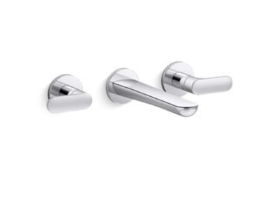 Kallista 002 Collection Wall Mount Sink Faucet, Wide Spread