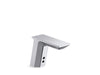 KOHLER K-7516-SATA Geometric Touchless single-hole lavatory faucet with Insight sensor technology, HES-powered, less drain, 0.35 gpm