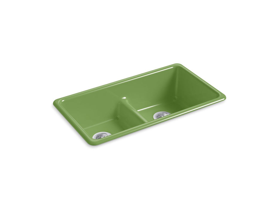 KOHLER K-5312 Iron/Tones Smart Divide 33" top-/undermount double-bowl kitchen sink