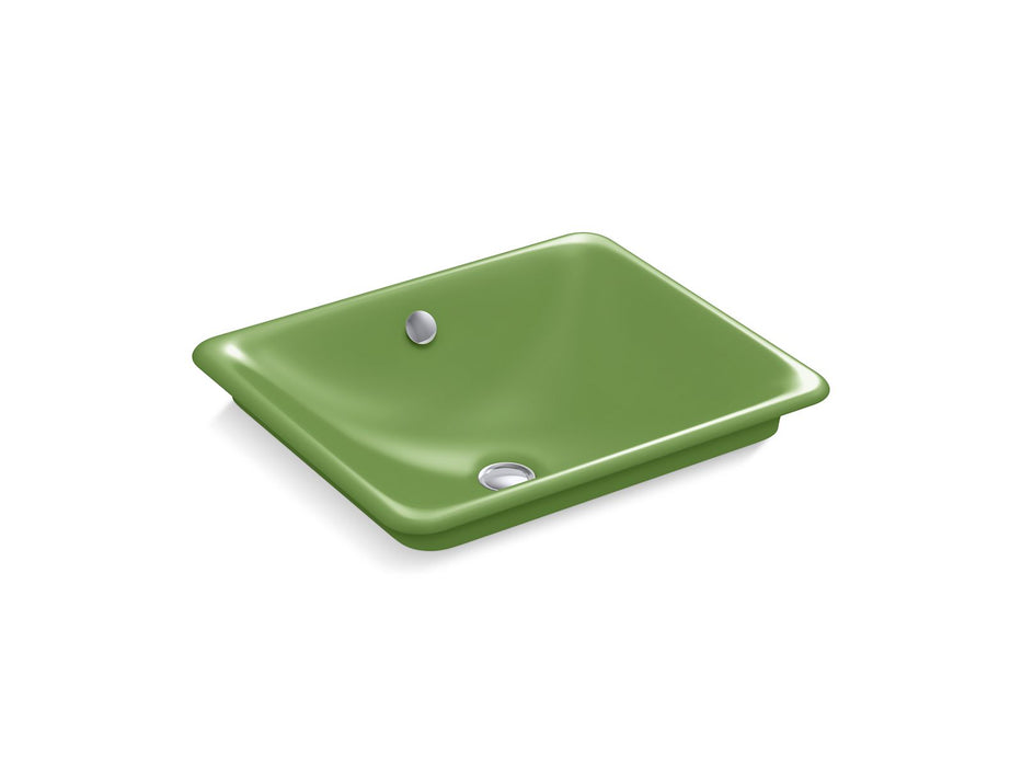 KOHLER K-5400-PFG Iron Plains 18-1/2" rectangular vessel bathroom sink