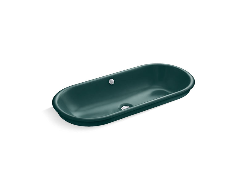 KOHLER K-20213-PAT Iron Plains 33" oval drop-in / undermount / vessel bathroom sink