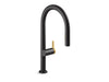 KOHLER K-28270 Components Touchless pull-down kitchen sink faucet with two-function sprayhead