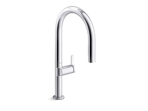 KOHLER K-28268 Components Pull-down kitchen sink faucet with two-function sprayhead