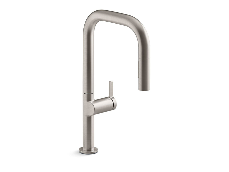 KOHLER Components Touchless pull-down kitchen sink faucet with two-function sprayhead