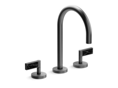 Kallista P24490-NM One Basin Set, Gooseneck, Lv, Nm Stone